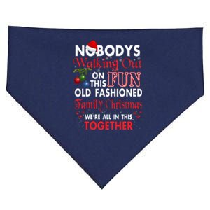 Nobody's Walking Out On This Fun Old Fashion Family Christmas USA-Made Doggie Bandana