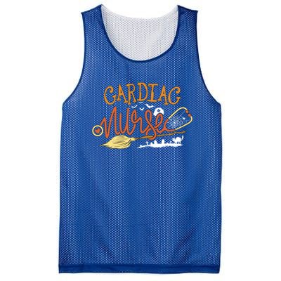 Nursing Witch On Broom Flying Bats Meaningful Gift Cardiac Nurse Halloween Gift Mesh Reversible Basketball Jersey Tank