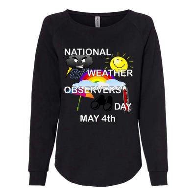 National Weather Observers Day Gift Womens California Wash Sweatshirt