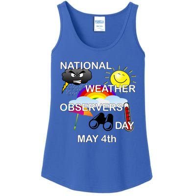 National Weather Observers Day Gift Ladies Essential Tank