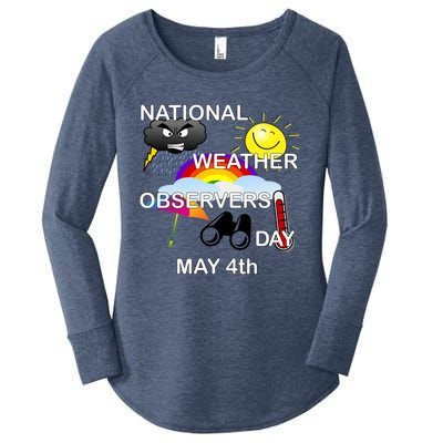 National Weather Observers Day Gift Women's Perfect Tri Tunic Long Sleeve Shirt