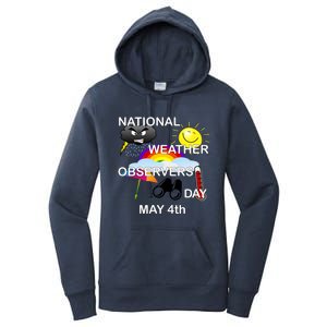 National Weather Observers Day Gift Women's Pullover Hoodie