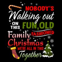 Nobody's Walking Out On This Fun Old Fashion Family Christmas Impact Tech Backpack