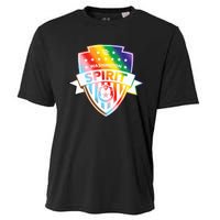 Nwsl Washington Spirit Pride Crest Cooling Performance Crew T-Shirt