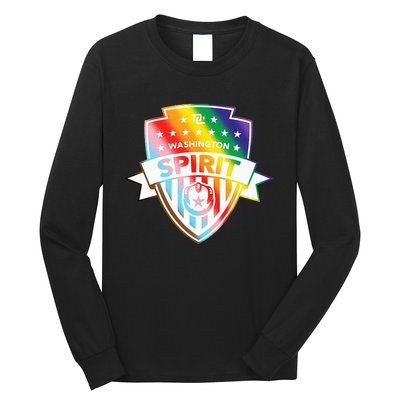 Nwsl Washington Spirit Pride Crest Long Sleeve Shirt