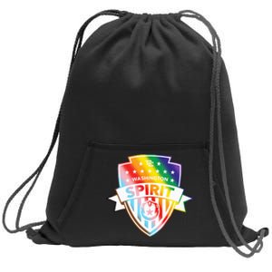 Nwsl Washington Spirit Pride Crest Sweatshirt Cinch Pack Bag