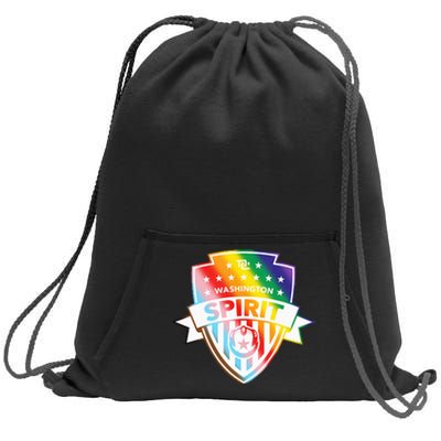 Nwsl Washington Spirit Pride Crest Sweatshirt Cinch Pack Bag