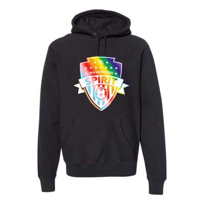 Nwsl Washington Spirit Pride Crest Premium Hoodie