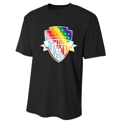 Nwsl Washington Spirit Pride Crest Performance Sprint T-Shirt