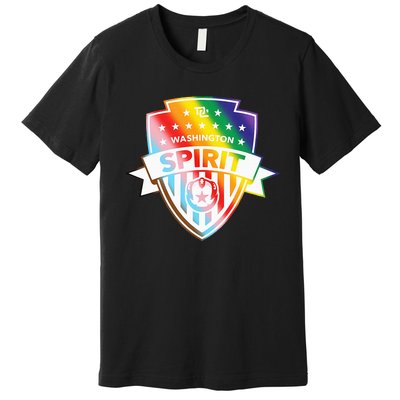 Nwsl Washington Spirit Pride Crest Premium T-Shirt