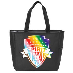 Nwsl Washington Spirit Pride Crest Zip Tote Bag