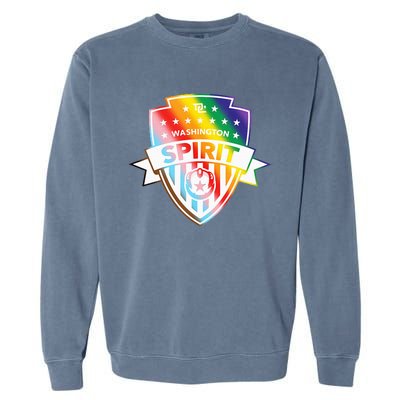 Nwsl Washington Spirit Pride Crest Garment-Dyed Sweatshirt