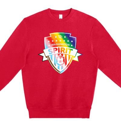 Nwsl Washington Spirit Pride Crest Premium Crewneck Sweatshirt