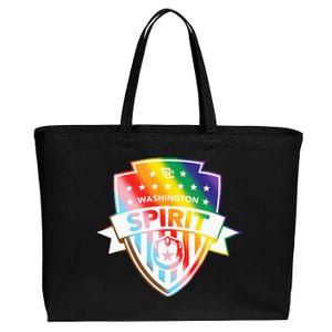 Nwsl Washington Spirit Pride Crest Cotton Canvas Jumbo Tote