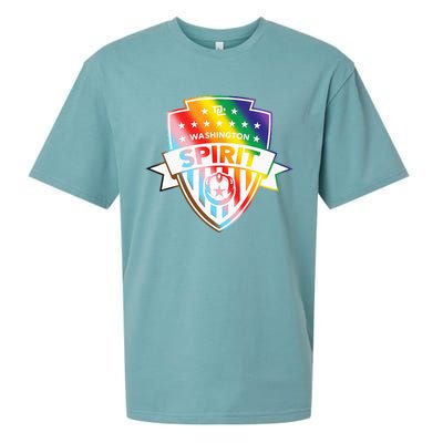 Nwsl Washington Spirit Pride Crest Sueded Cloud Jersey T-Shirt