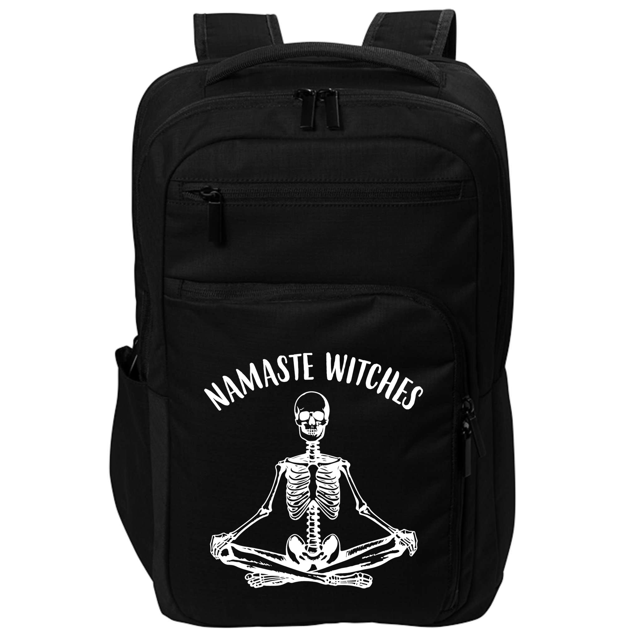 Namaste Witches Skeleton Halloween Yoga Impact Tech Backpack
