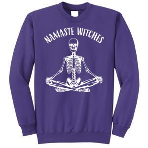 Namaste Witches Skeleton Halloween Yoga Sweatshirt