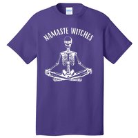 Namaste Witches Skeleton Halloween Yoga Tall T-Shirt