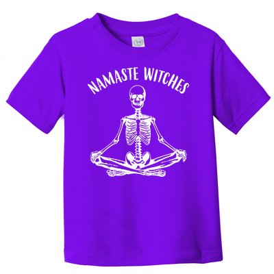 Namaste Witches Skeleton Halloween Yoga Toddler T-Shirt