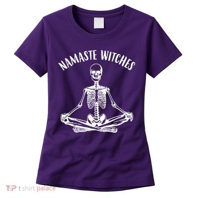 Namaste Witches Skeleton Halloween Yoga Women's T-Shirt