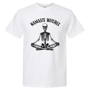 Namaste Witches Skeleton Halloween Yoga Garment-Dyed Heavyweight T-Shirt