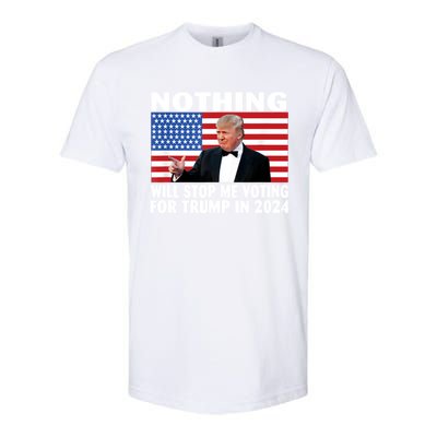 Nothing Will Stop Me Voting For Trump In 2024 Softstyle® CVC T-Shirt