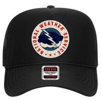 National Weather Service NWS High Crown Mesh Back Trucker Hat