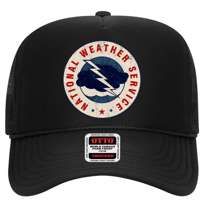 National Weather Service NWS High Crown Mesh Back Trucker Hat