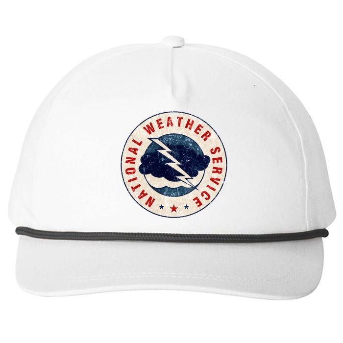 National Weather Service NWS Snapback Five-Panel Rope Hat