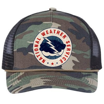 National Weather Service NWS Retro Rope Trucker Hat Cap