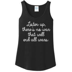 No War That Will End All Wars Quote Ladies Essential Tank