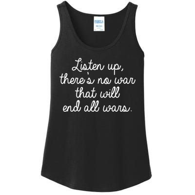 No War That Will End All Wars Quote Ladies Essential Tank