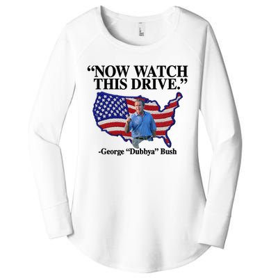 Now Watch This Drive George Dubbya Bush Women's Perfect Tri Tunic Long Sleeve Shirt