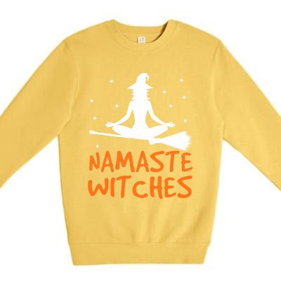 Namaste Witches Tee Cute Yoga Meditation Lover Pie Day Gift Premium Crewneck Sweatshirt