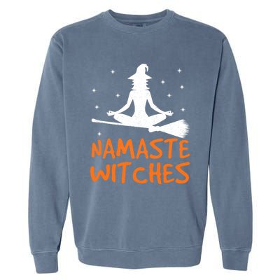 Namaste Witches Tee Cute Yoga Meditation Lover Pie Day Gift Garment-Dyed Sweatshirt