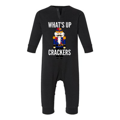 Nutcracker  WhatS Up Crackers Christmas Holiday Infant Fleece One Piece