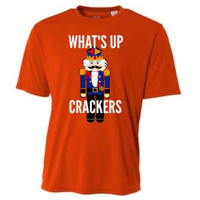 Nutcracker  WhatS Up Crackers Christmas Holiday Cooling Performance Crew T-Shirt