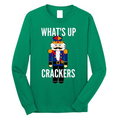 Nutcracker  WhatS Up Crackers Christmas Holiday Long Sleeve Shirt