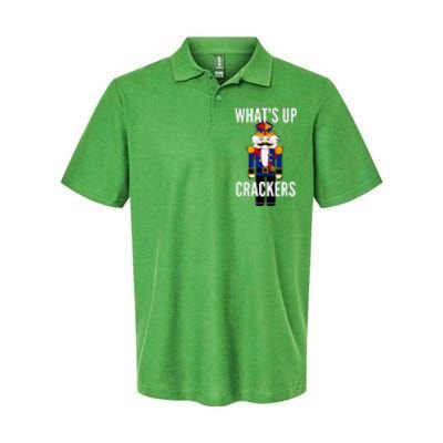 Nutcracker  WhatS Up Crackers Christmas Holiday Softstyle Adult Sport Polo