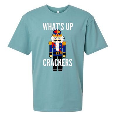 Nutcracker  WhatS Up Crackers Christmas Holiday Sueded Cloud Jersey T-Shirt