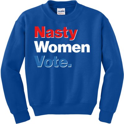 Nasty Women Vote Kids Sweatshirt