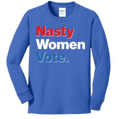 Nasty Women Vote Kids Long Sleeve Shirt