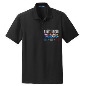 Nasty Women Vote 2024 Democrat Election Day Political Quote Dry Zone Grid Polo