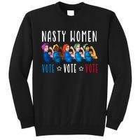 Nasty Women Vote 2024 Democrat Election Day Political Quote Tall Sweatshirt