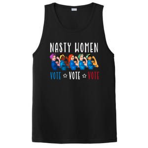 Nasty Women Vote 2024 Democrat Election Day Political Quote PosiCharge Competitor Tank