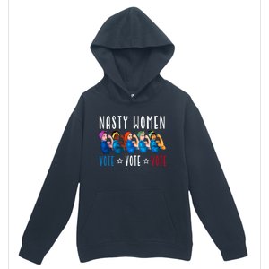 Nasty Women Vote 2024 Democrat Election Day Political Quote Urban Pullover Hoodie