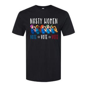 Nasty Women Vote 2024 Democrat Election Day Political Quote Softstyle CVC T-Shirt