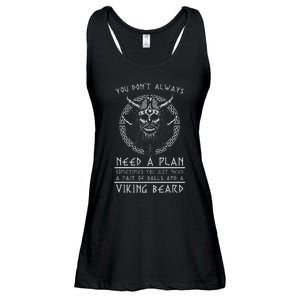 Nordic Warrior Viking Beard Gift Viking Ladies Essential Flowy Tank