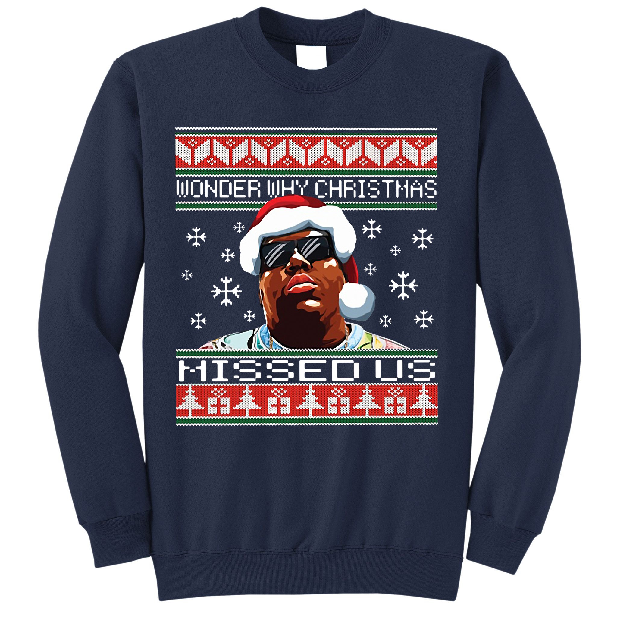 Notorious Wonder Why Christmas Missed Us Ugly Sweatshirt