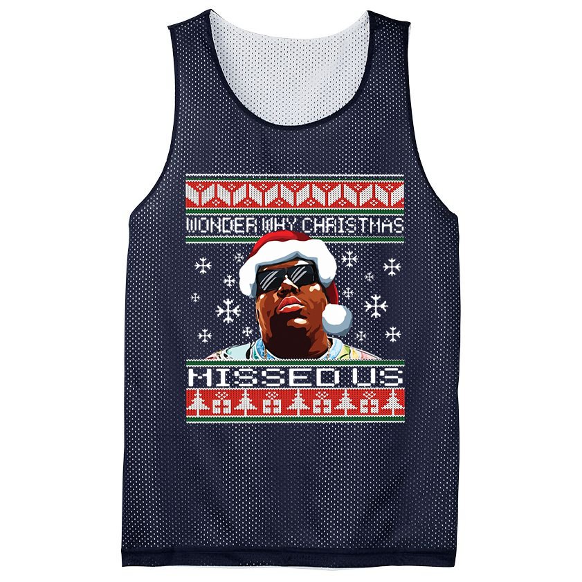 Notorious Wonder Why Christmas Missed Us Ugly Mesh Reversible Basketball Jersey Tank